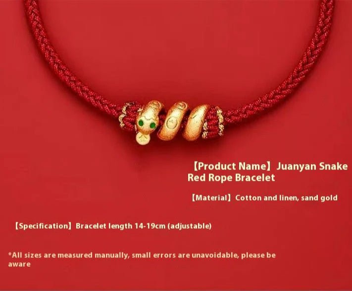 Red String Bracelet: 2025 Snake Zodiac Year Roll Design | STAR8S - STAR8S