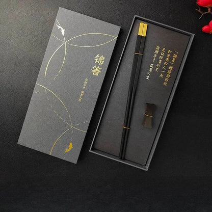 Redwood Chopsticks Set Home Chinese Style Heritage Gift Box - STAR8S