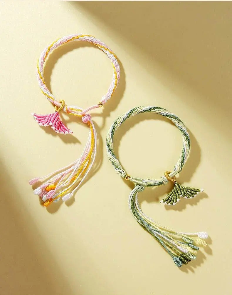 Traditional Chinese - style Reincarnation Fish - tail Hand - woven Bracelet, Ideal Gift for Couples & Friends - STAR8S