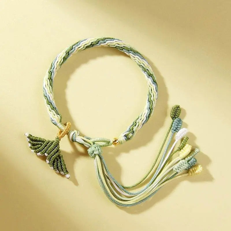 traditional chinese - style reincarnation fish - tail hand - woven bracelet, ideal gift for couples & friends - star8s