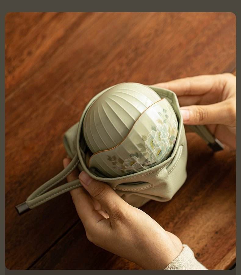 Ru Kiln Kuaike Cup Portable Anti - Scald Gongfu Tea Travel Set - STAR8S