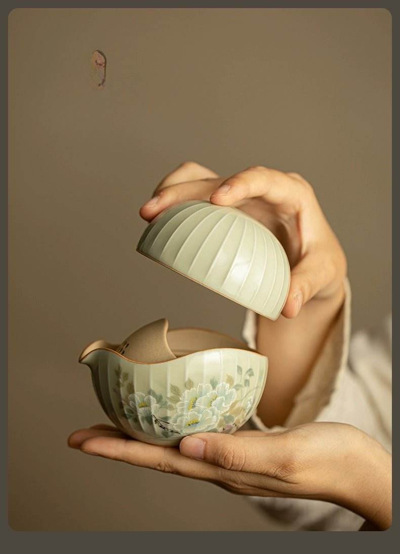 ru kiln kuaike cup portable anti - scald gongfu tea travel set - star8s