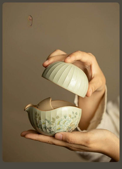 Ru Kiln Kuaike Cup Portable Anti - Scald Gongfu Tea Travel Set - STAR8S