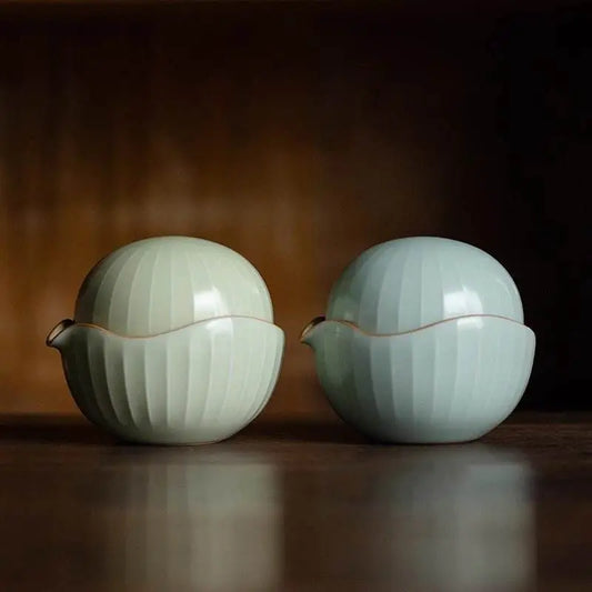 Ru Kiln Quick Cup Portable Creative Travel Gongfu Tea Set - STAR8S