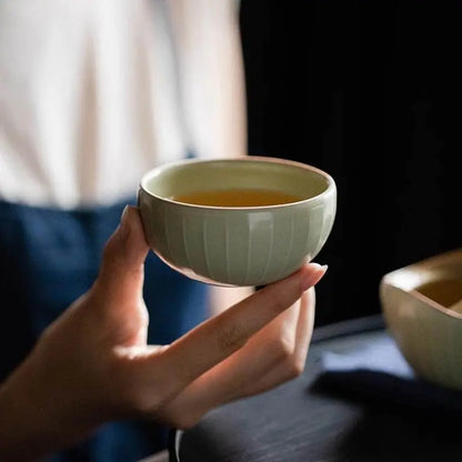 Ru Kiln Quick Cup Portable Creative Travel Gongfu Tea Set - STAR8S