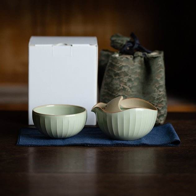 ru kiln quick cup portable creative travel gongfu tea set - star8s