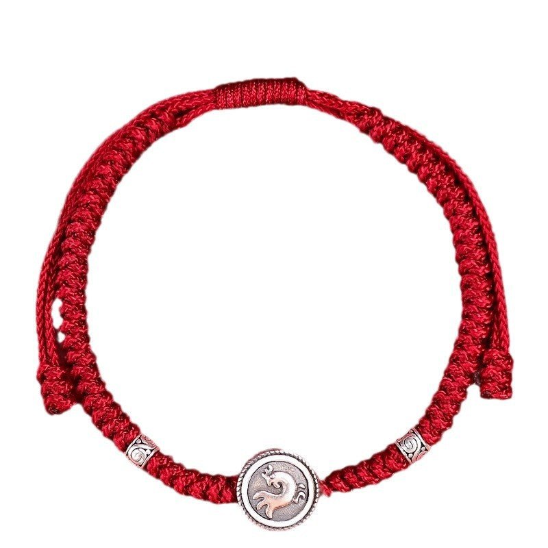 s925 sterling silver 12 zodiac red string bracelet – snake year 2025 edition 🐍 - star8s