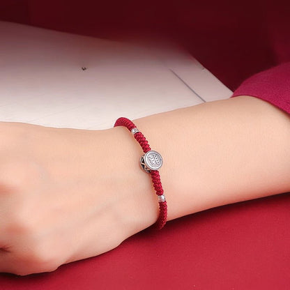 S925 Sterling Silver 12 Zodiac Red String Bracelet – Snake Year 2025 Edition 🐍 - STAR8S