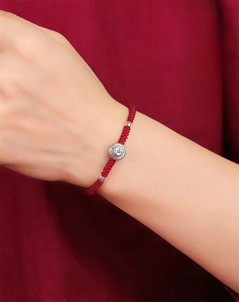 s925 sterling silver 12 zodiac red string bracelet – snake year 2025 edition 🐍 - star8s