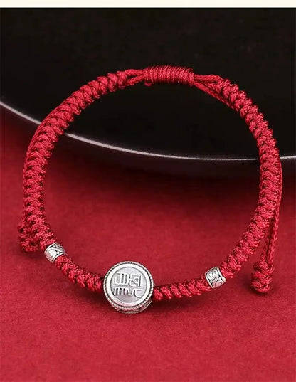 S925 Sterling Silver 12 Zodiac Red String Bracelet – Snake Year 2025 Edition 🐍 - STAR8S
