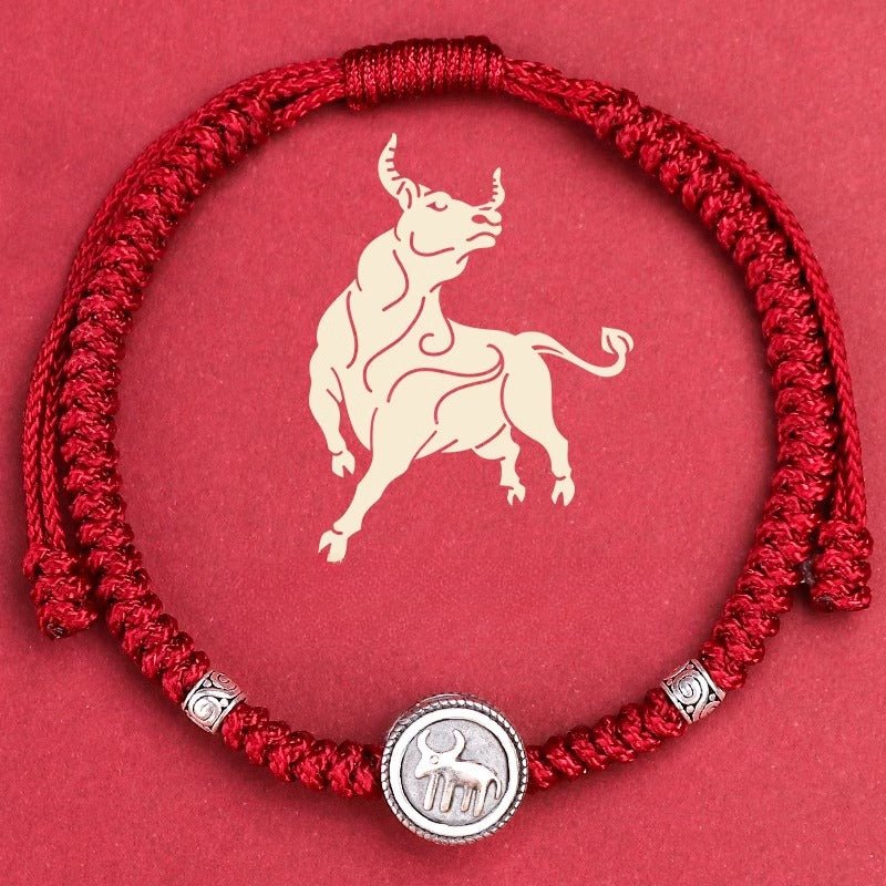 s925 sterling silver 12 zodiac red string bracelet – snake year 2025 edition 🐍 - star8s
