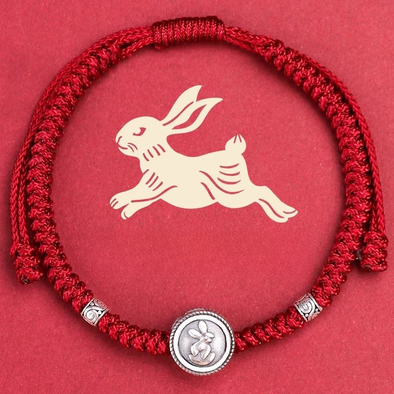 S925 Sterling Silver 12 Zodiac Red String Bracelet – Snake Year 2025 Edition 🐍 - STAR8S