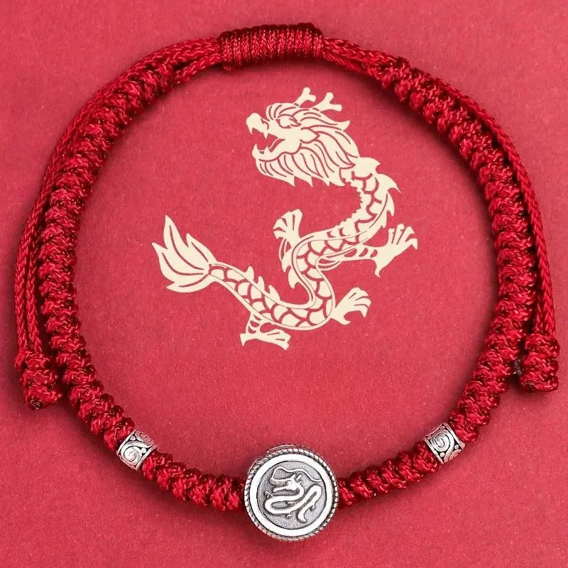 s925 sterling silver 12 zodiac red string bracelet – snake year 2025 edition 🐍 - star8s