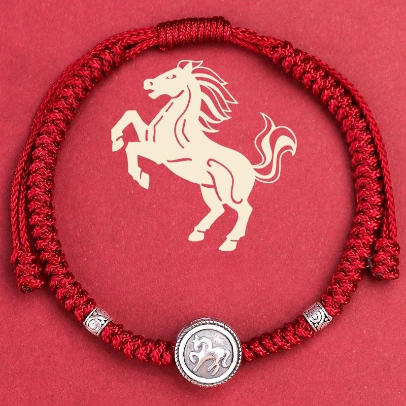 s925 sterling silver 12 zodiac red string bracelet – snake year 2025 edition 🐍 - star8s