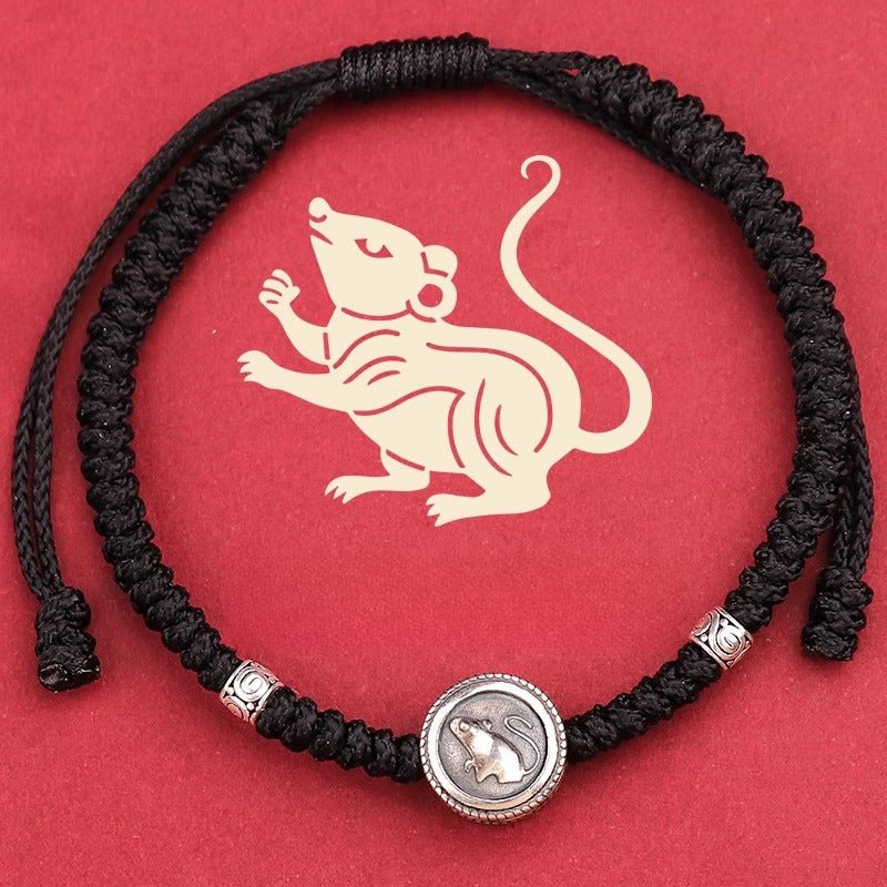 S925 Sterling Silver 12 Zodiac Red String Bracelet – Snake Year 2025 Edition 🐍 - STAR8S