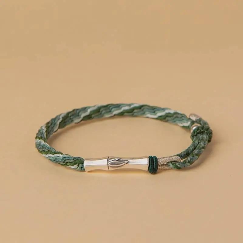 STAR8S Bamboo Reincarnation - knot Lucky Protection String Bracelet: Chinese Cultural Lucky Accessory STAR8S