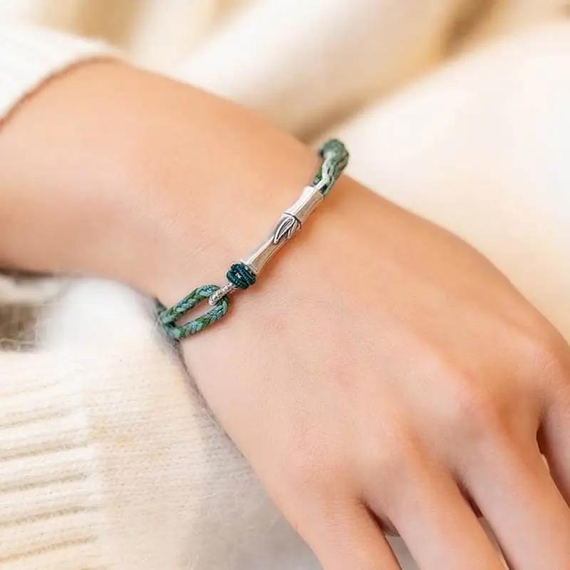 STAR8S Bamboo Reincarnation - knot Lucky Protection String Bracelet: Chinese Cultural Lucky Accessory STAR8S