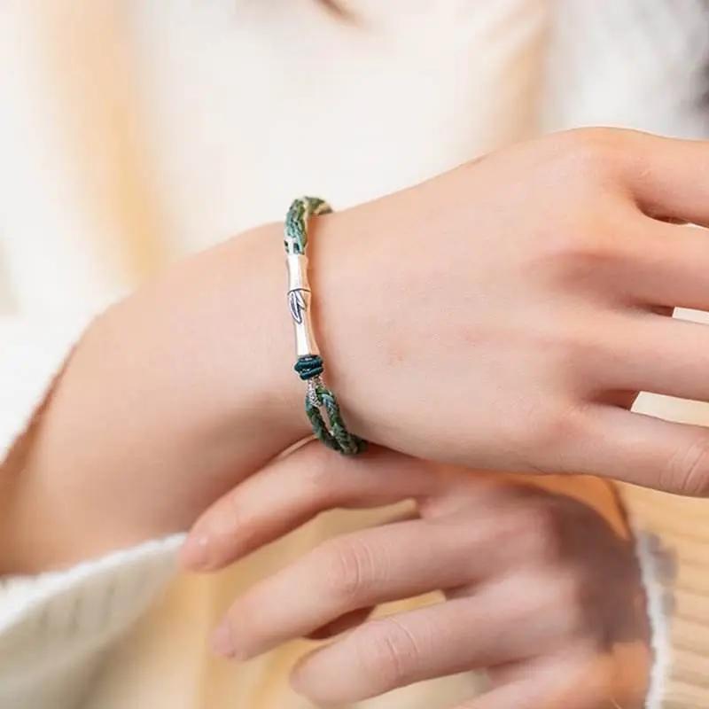 star8s bamboo reincarnation - knot lucky protection string bracelet: chinese cultural lucky accessory star8s