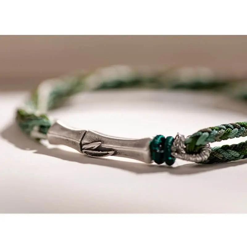 STAR8S Bamboo Reincarnation - knot Lucky Protection String Bracelet: Chinese Cultural Lucky Accessory STAR8S