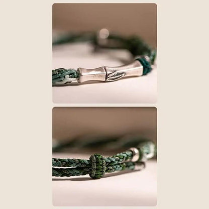 STAR8S Bamboo Reincarnation - knot Lucky Protection String Bracelet: Chinese Cultural Lucky Accessory STAR8S