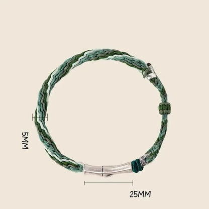 STAR8S Bamboo Reincarnation - knot Lucky Protection String Bracelet: Chinese Cultural Lucky Accessory STAR8S