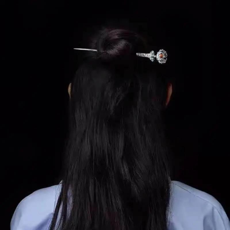 STAR8S Chinese Ethnic - style Retro Peony and Ruyi Hairpin: Exquisite Ancient - costume and Palace - style Female Headdress STAR8S