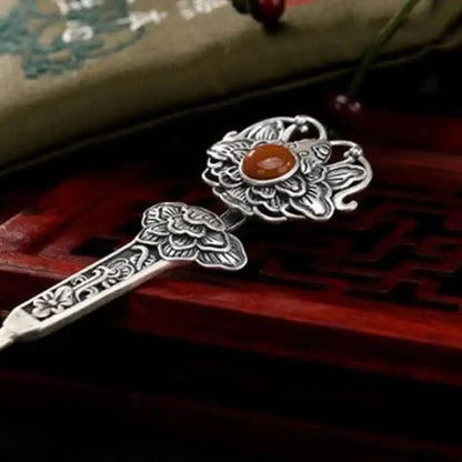 STAR8S Chinese Ethnic - style Retro Peony and Ruyi Hairpin: Exquisite Ancient - costume and Palace - style Female Headdress STAR8S