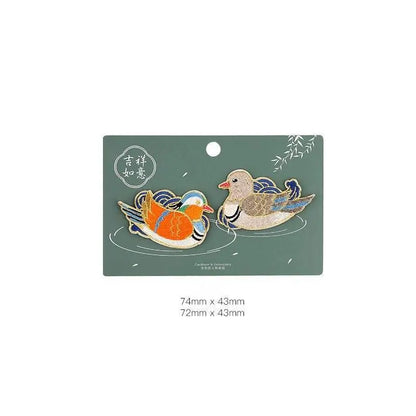 STAR8S Chinese - style Embroidered Patches - Crane/Swallow/Koi Fish/Mandarin Duck Multi - purpose Decorative Patches - STAR8S