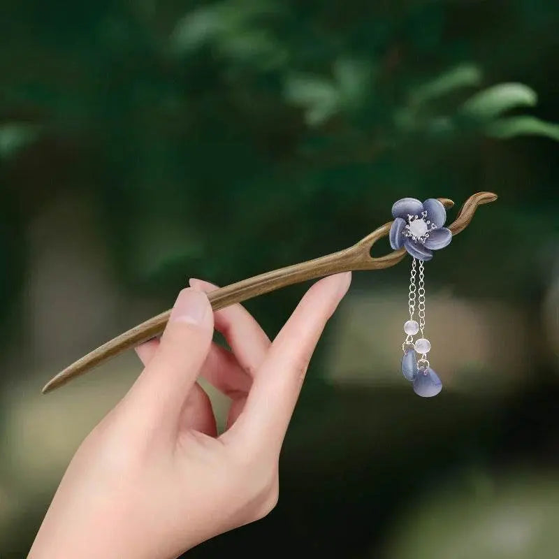 sandalwood chinese - style hairpin, stylish for hanfu & daily updo - star8s