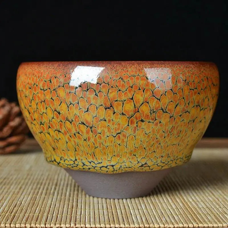temmoku glaze jianzhan tea cup – artistic & unique kiln - changed gongfu set - star8s