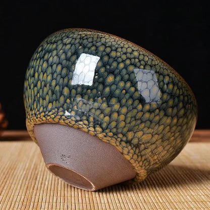 Temmoku Glaze Jianzhan Tea Cup – Artistic & Unique Kiln - Changed Gongfu Set - STAR8S