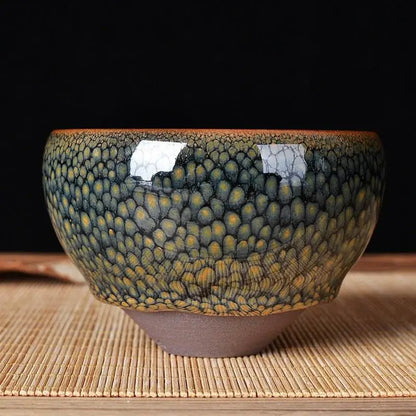 Temmoku Glaze Jianzhan Tea Cup – Artistic & Unique Kiln - Changed Gongfu Set - STAR8S