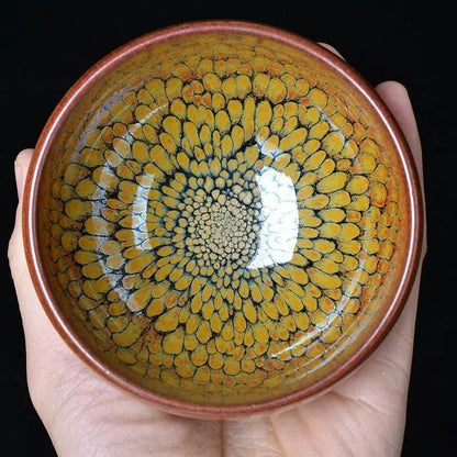 Temmoku Glaze Jianzhan Tea Cup – Artistic & Unique Kiln - Changed Gongfu Set - STAR8S