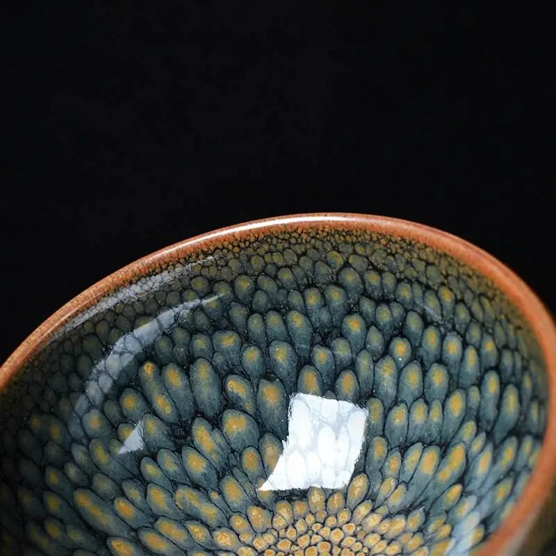 Temmoku Glaze Jianzhan Tea Cup – Artistic & Unique Kiln - Changed Gongfu Set - STAR8S