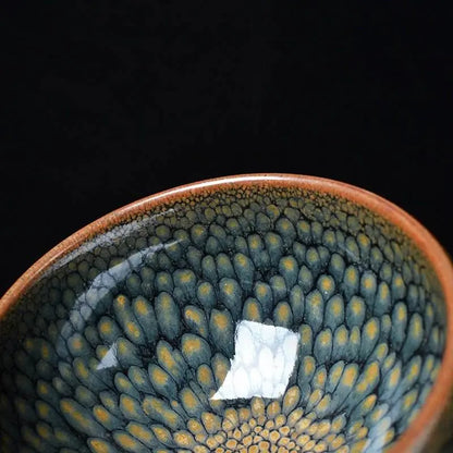 Temmoku Glaze Jianzhan Tea Cup – Artistic & Unique Kiln - Changed Gongfu Set - STAR8S