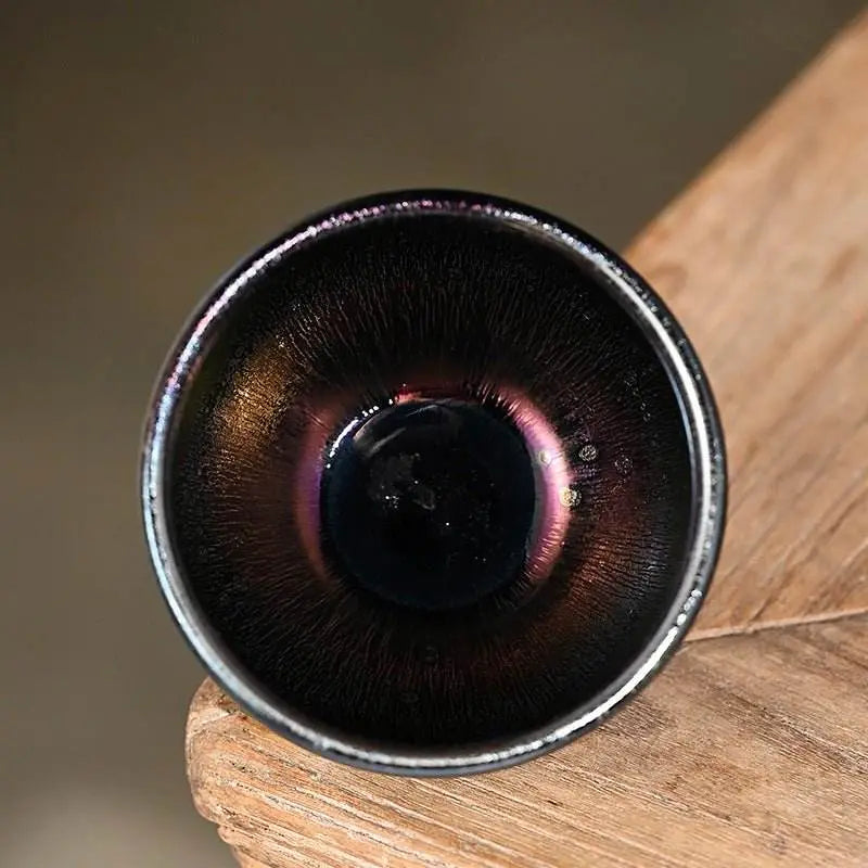 Tenmoku Tea Cup – 35% Heat Retention, Stress Relief & Ceremonial Prestige - STAR8S