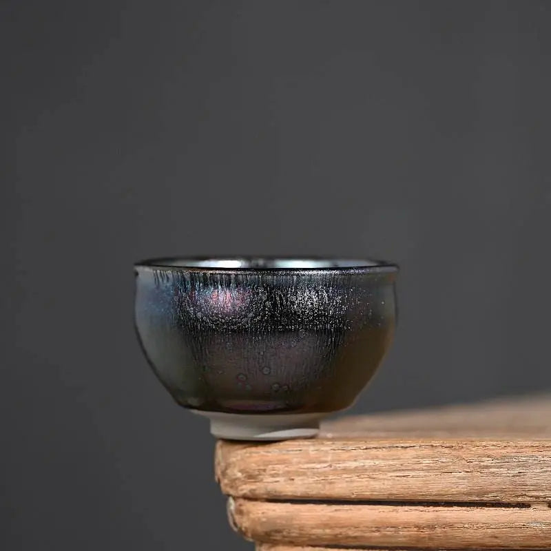 tenmoku tea cup – 35% heat retention, stress relief & ceremonial prestige - star8s