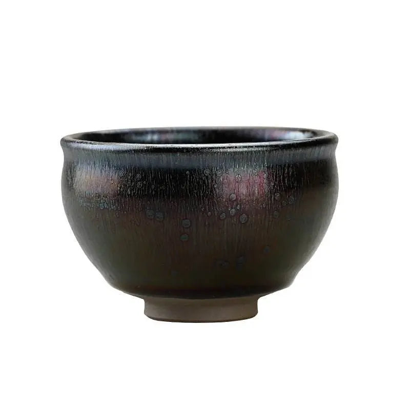 Tenmoku Tea Cup – 35% Heat Retention, Stress Relief & Ceremonial Prestige - STAR8S