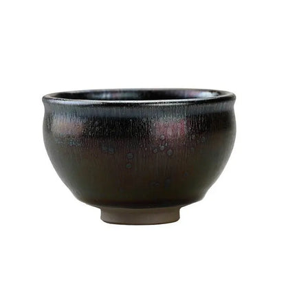 Tenmoku Tea Cup – 35% Heat Retention, Stress Relief & Ceremonial Prestige - STAR8S