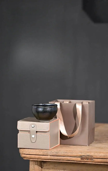 Tenmoku Tea Cup – 35% Heat Retention, Stress Relief & Ceremonial Prestige - STAR8S