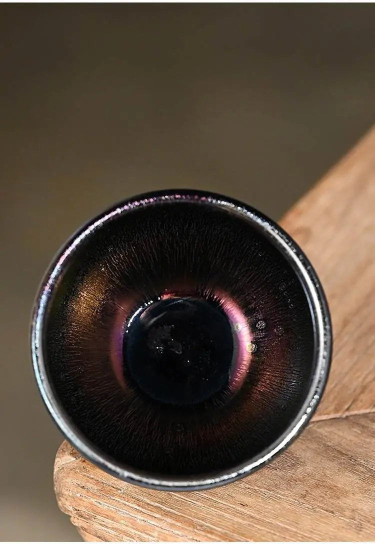 tenmoku tea cup – 35% heat retention, stress relief & ceremonial prestige - star8s