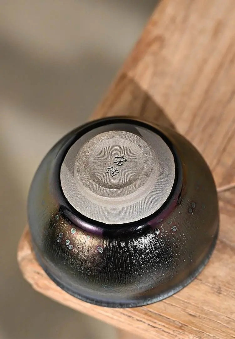 tenmoku tea cup – 35% heat retention, stress relief & ceremonial prestige - star8s