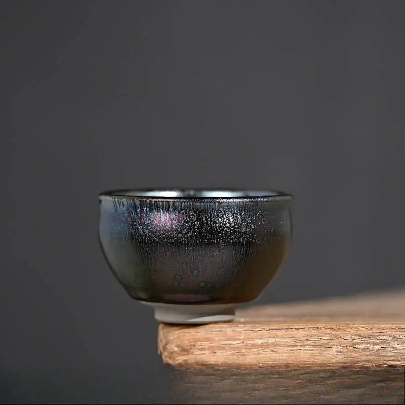 tenmoku tea cup – 35% heat retention, stress relief & ceremonial prestige - star8s