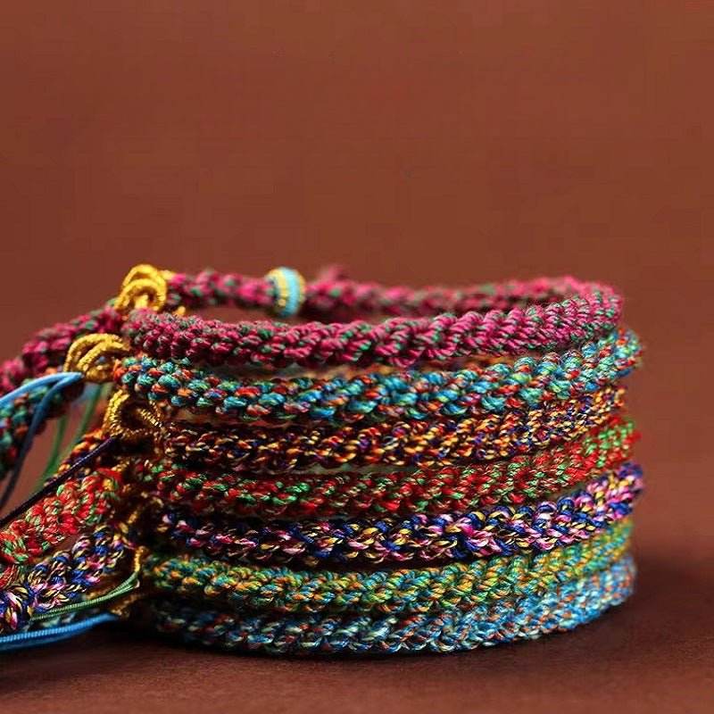 tibetan - style hand - woven diy hand rope, versatile & personalized jewelry - star8s