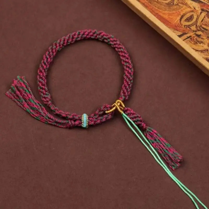 Tibetan - style Hand - woven DIY Hand Rope, Versatile & Personalized Jewelry - STAR8S