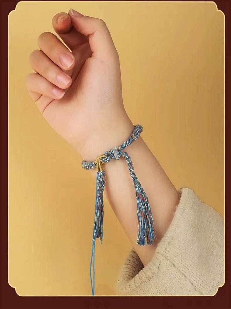 tibetan - style hand - woven diy hand rope, versatile & personalized jewelry - star8s
