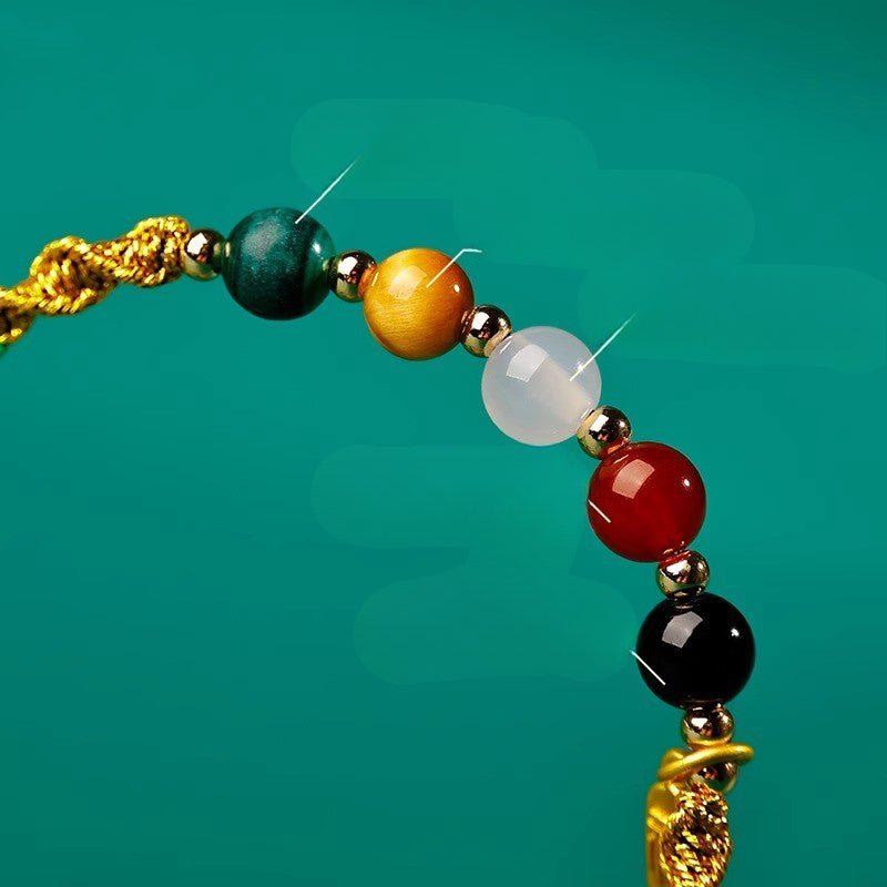 Traditional Red String Bracelet: Dragon Boat Festival Five - color Design | STAR8S