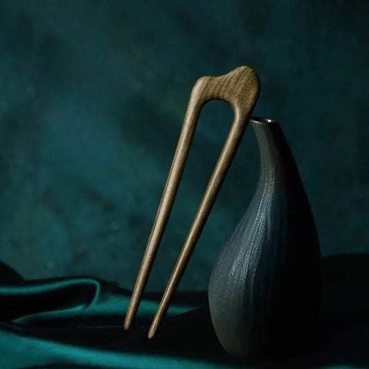 Vintage Green Sandalwood Hairpin for Princess Hairstyles Daily Gift - STAR8S