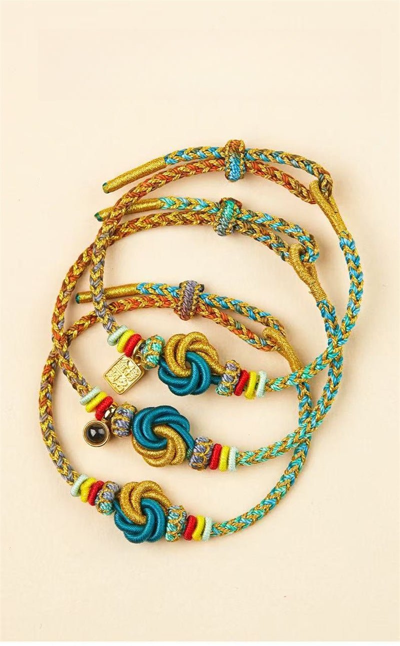 Wenchang Hand - Woven Red String Bracelet for Exam Success, Good Luck & Prosperity – Adjustable & Durable - STAR8S