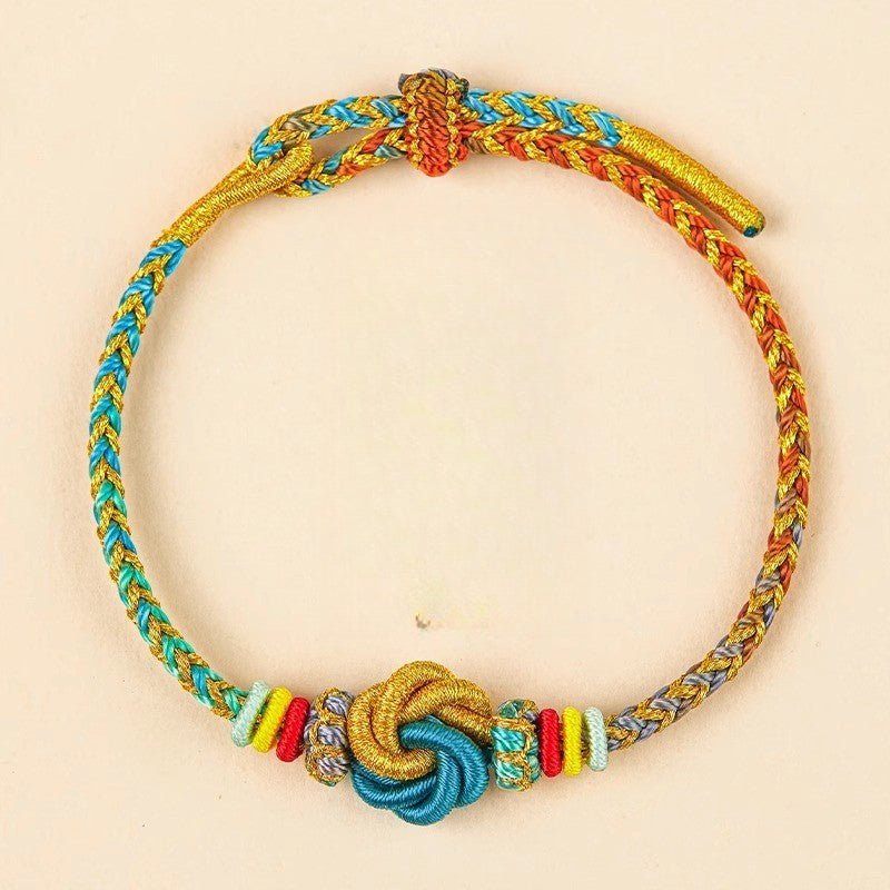 wenchang hand - woven red string bracelet for exam success, good luck & prosperity – adjustable & durable - star8s